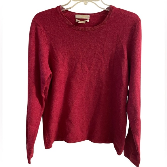Fiona sweater 2 ply cashmere pink crewneck pullover Medium‎ - Picture 1 of 7